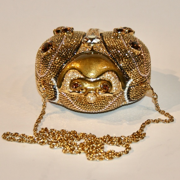 Judith Leiber Gold Ladybug Beetle 45th Anniversary Edition Bag Clutch - Picture 9 of 9